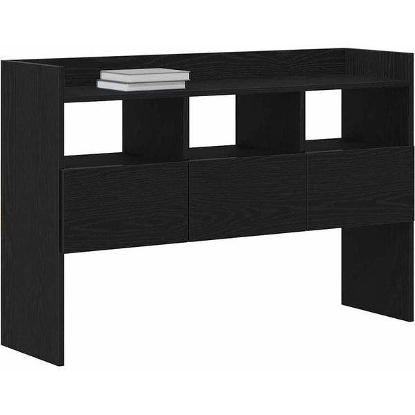 Syfax™ Credenza Rovere Nero 105 X 30 X 70 Cm Legno Multistrato-image