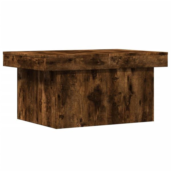 Syfax™ Tavolino Da Salotto Rovere Fumo 100X55X40 Cm Legno Multistrato-image