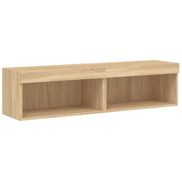 Syfax™ Mobili Tv Con Luci Led 2Pz Rovere Sonoma 60X30X30 Cm-image
