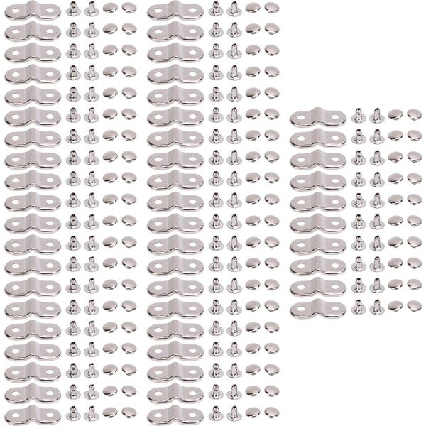 50 Set Di Rivetti In Metallo 13X30Mm Pezzi Ponte Arco 8Mm Rivetti E Tappi Per Abbigliamento Cuciture Artigianali In Pelle-image