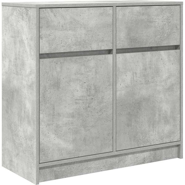 Syfax™ Credenza Con Cassetto Grigio Cemento 80X34X76 Cm In Truciolato-image