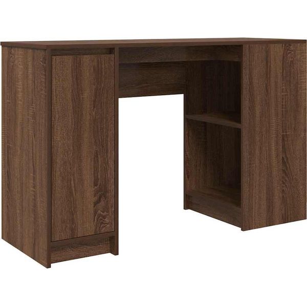 Syfax™ Scrivania Rovere Marrone 120X42X76 Cm In Legno Multistrato-image