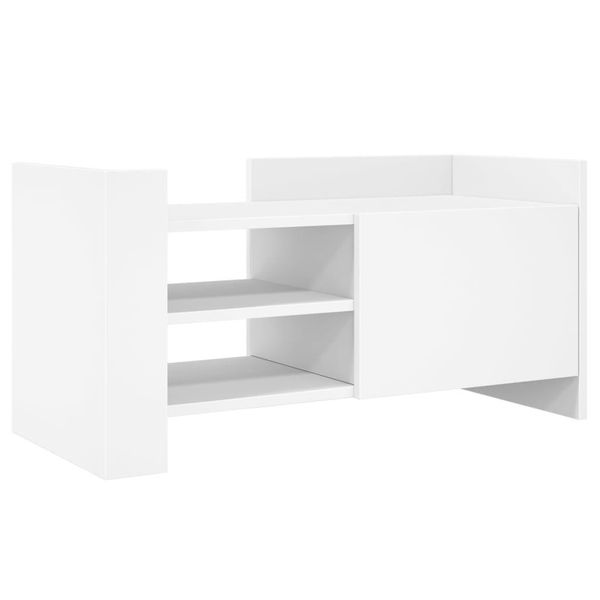 Syfax™ Mobile Porta Tv Bianco 80X35X40 Cm In Legno Multistrato-image
