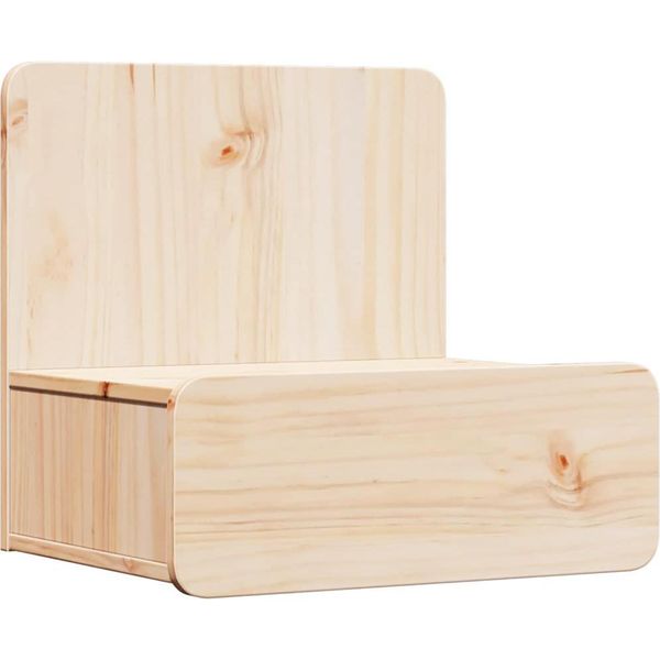 Syfax™ Comodino Marrone 44 X 32,5 X 40 Cm Legno Di Pino Massello-image