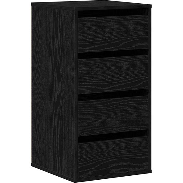 Syfax™ Mobile Con Cassetti Nero 40 X 41 X 76 Cm Legno Multistrato-image