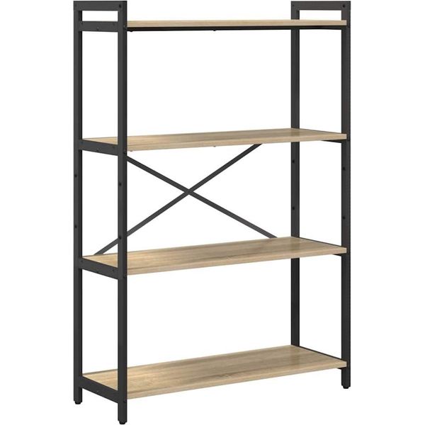 Syfax™ Libreria Rovere Sonoma 80 X 30 X 120 Cm Legno Multistrato-image