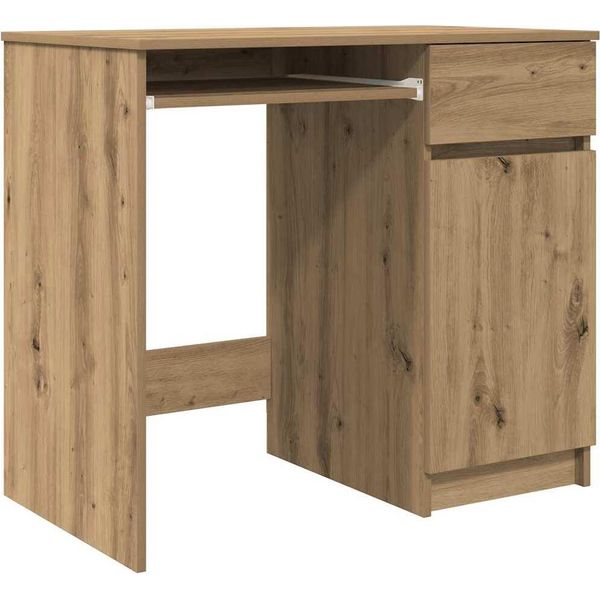 Syfax™ Scrivania Rovere Artigianale 86X49X76 Cm In Legno Multistrato-image