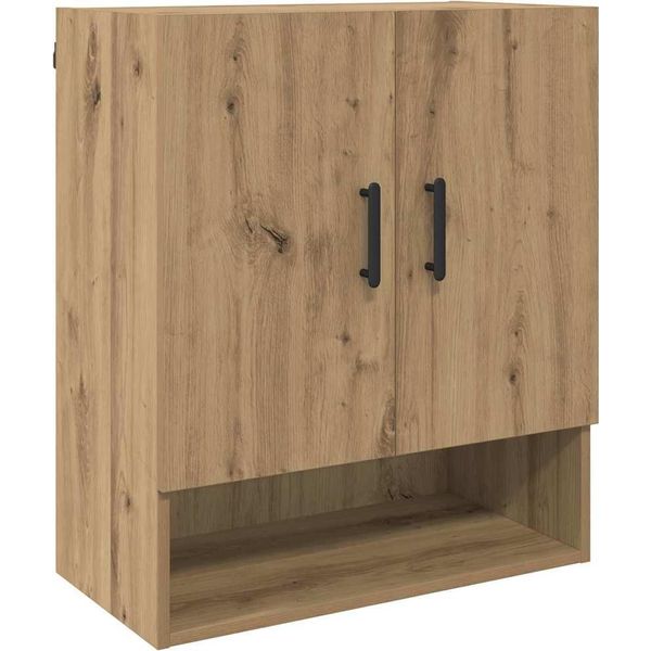 Syfax™ Mobiletto A Muro Rovere Artigianale 60 X 31 X 70 Cm-image