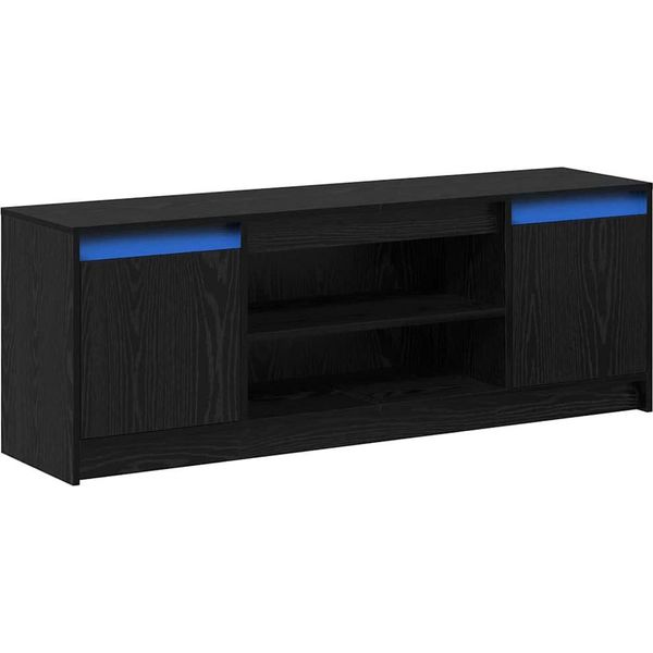 Syfax™ Unità Tv Nero 139,5 X 34 X 50 Cm Legno Multistrato-image