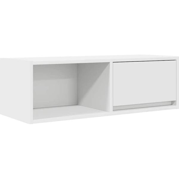 Syfax™ Mobile Porta Tv Bianco 80X31X25,5 Cm In Legno Multistrato-image