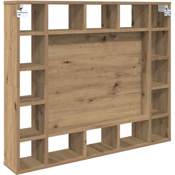 Syfax™ Mobiletto Per Specchio Rovere Artigianale 91 X 15 X 76,5 Cm-image