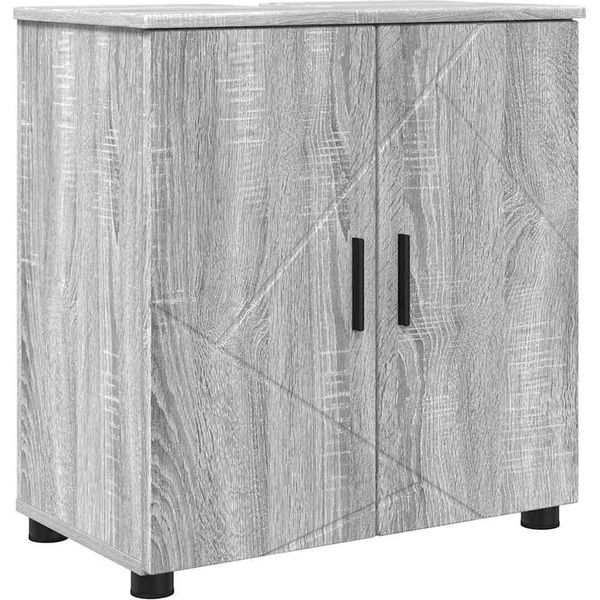 Syfax™ Mobile Da Bagno Con Archiviazione Grigio Sonoma 61 X 35 X 64 Cm-image