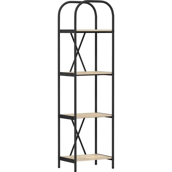 Syfax™ Libreria Rovere Sonoma 40 X 30 X 146 Cm Legno Multistrato-image