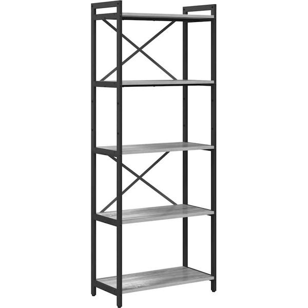 Syfax™ Libreria Grigio Sonoma 60 X 30 X 155 Cm Legno Multistrato-image