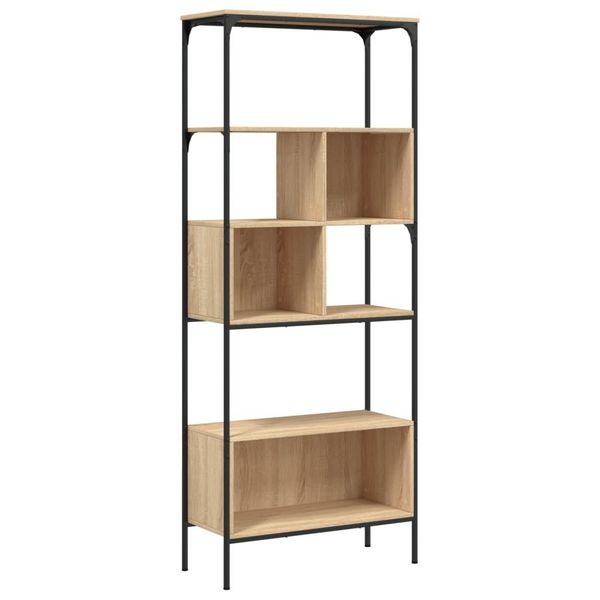 Syfax™ Libreria 5Ripiani Rovere Sonoma 76X33X188,5Cm Legno Multistrato-image