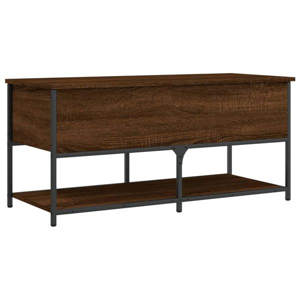 Syfax™ Panca Portaoggetti Rovere Marrone 100X42,5X47 Legno Multistrato-image