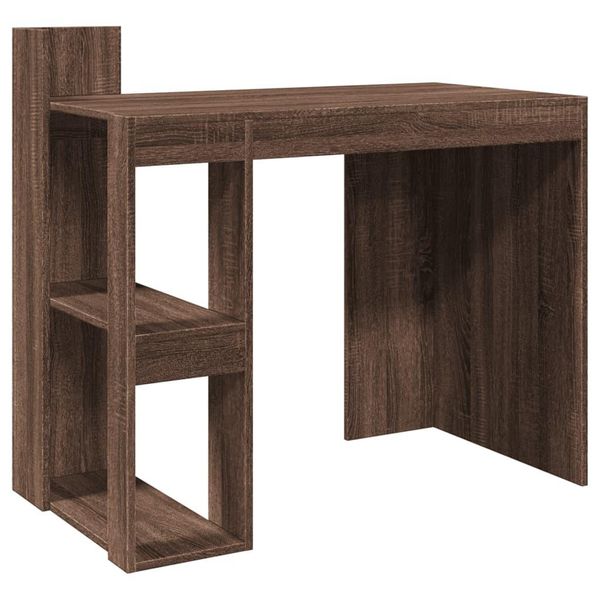 Syfax™ Scrivania Rovere Marrone 103,5X56,5X94 Cm In Legno Multistrato-image
