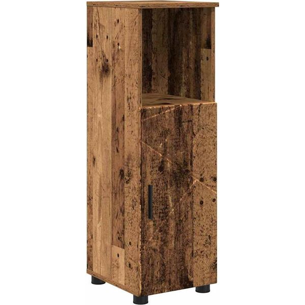 Syfax™ Mobile Da Bagno Con Archiviazione Legno Vecchio 30 X 35 X 95 Cm-image