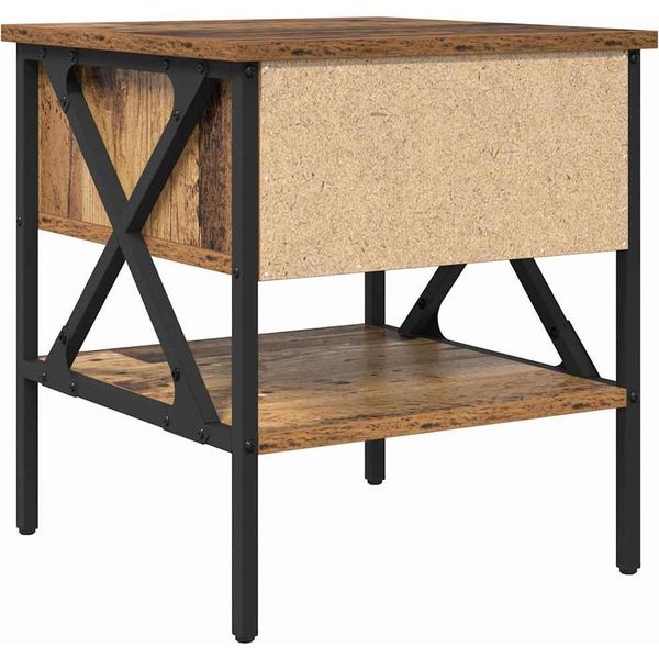 Syfax™ Comodino Con Cassetto Legno Vecchio 40 X 42 X 45 Cm-image
