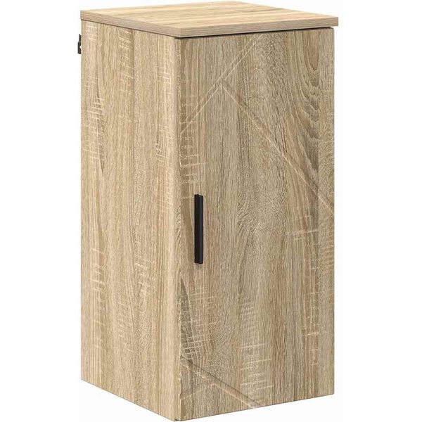 Syfax™ Mobile Da Bagno Con Porta Rovere Sonoma 30 X 31,5 X 61 Cm-image