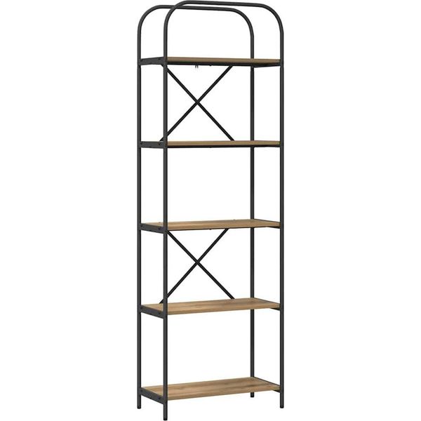 Syfax™ Libreria Rovere Artigianale 60 X 30 X 183 Cm Legno Multistrato-image