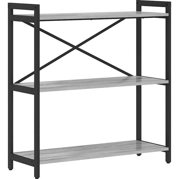 Syfax™ Libreria Grigio Sonoma 80 X 30 X 85 Cm Legno Multistrato-image