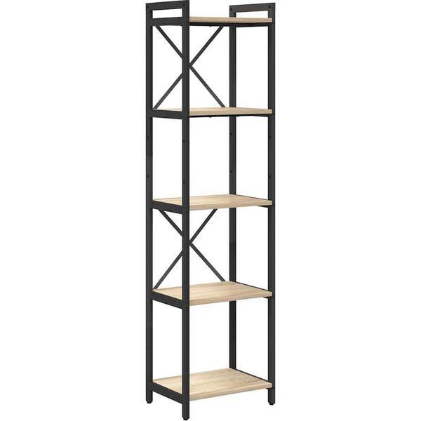 Syfax™ Libreria Rovere Sonoma 40 X 30 X 155 Cm Legno Multistrato-image