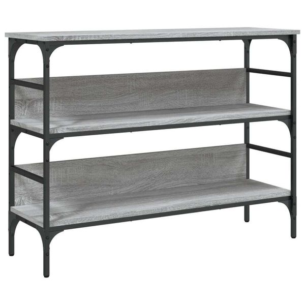 Syfax™ Tavolo Consolle Grigio Sonoma 100X32X75 Cm In Legno Multistrato-image