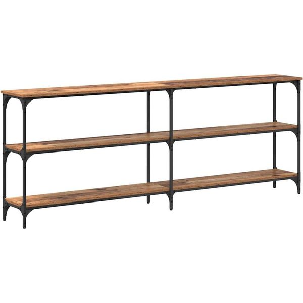 Syfax™ Tavolo Consolle Legno Vecchio 200 X 29 X 75 Cm-image
