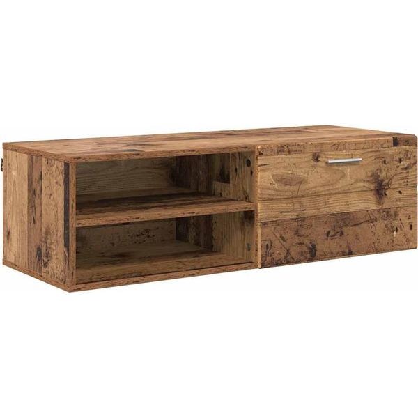 Syfax™ Armadio In Legno Con Cassetto Legno Vecchio 100,5 X 39 X 30 Cm-image