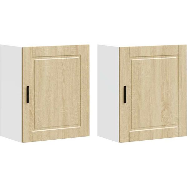 Syfax™ Pensili Da Cucina 2 Pz Porto Rovere Sonoma In Legno Multistrato-image