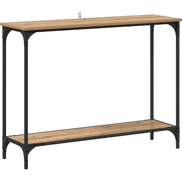 Syfax™ Tavolo Consolle Rovere Artigianale 101 X 30.5 X 75 Cm-image