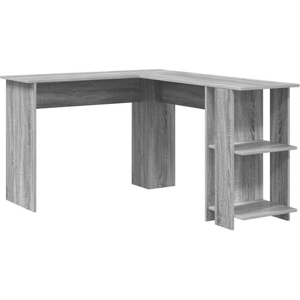 Syfax™ Scrivania Ad Angolo Grigio Sonoma 140 X 113,5 X 75 Cm-image