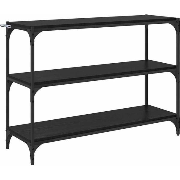 Syfax™ Armadio Per Libri Rovere Nero 100 X 33 X 70,5 Cm-image