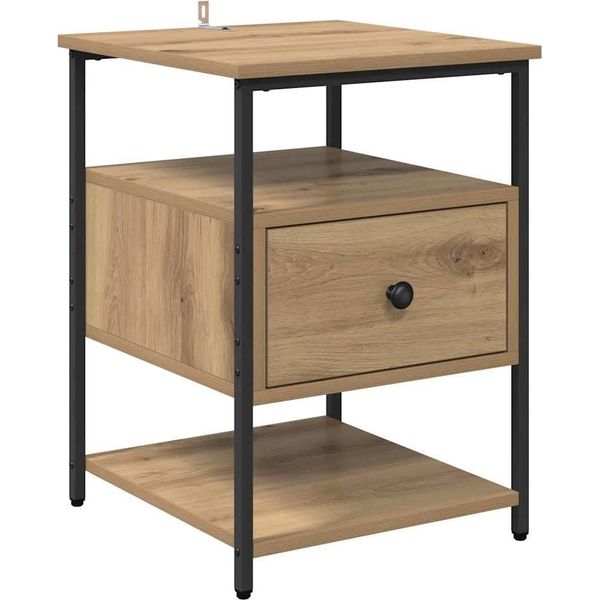 Syfax™ Armadio Da Notte Rovere Artigianale 40 X 42 X 56 Cm-image