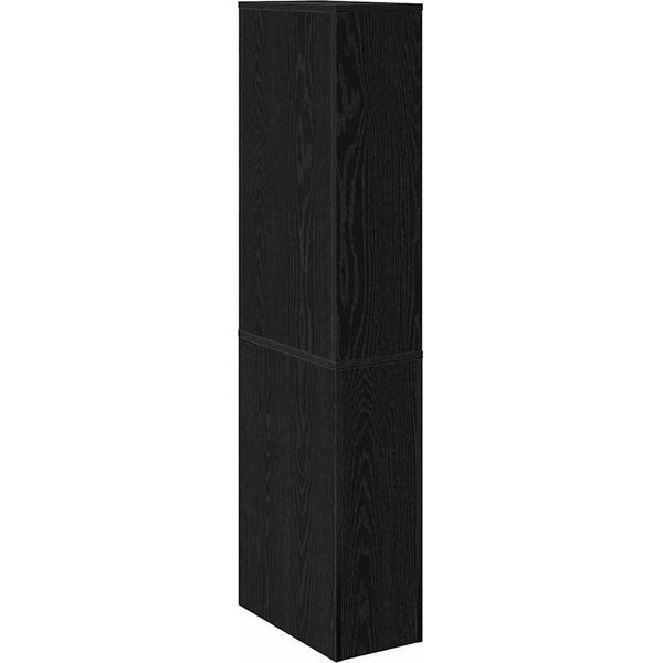 Syfax™ Set Di Mobili Per Il Bagno Rovere Nero 22 X 41 X 135 Cm-image