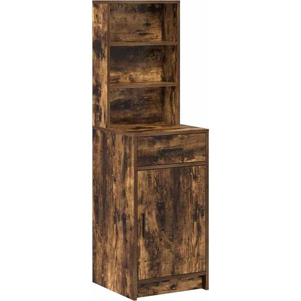 Syfax™ Credenza Rovere Fumé 40 X 40,5 X 135 Cm Legno Multistrato-image
