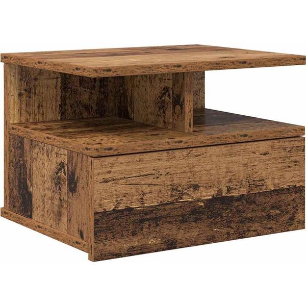 Syfax™ Comodino Flottante Con Cassetto Legno Vecchio 40 X 31 X 28 Cm-image