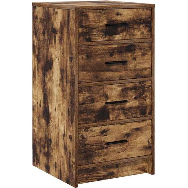 Syfax™ Credenza Rovere Fumo 40 X 41 X 75 Cm Legno Multistrato-image