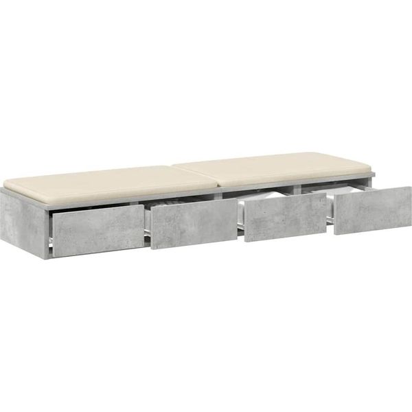 Syfax™ Cassetti Per Letto Grigio Cemento 120 X 36,5 X 16,5 Cm-image