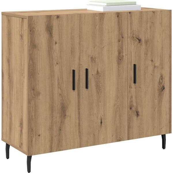 Syfax™ Credenza Rovere Artigianale 90 X 34 X 80 Cm Legno Multistrato-image