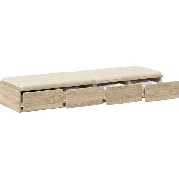 Syfax™ Cassetti Per Letto Rovere Sonoma 120 X 36,5 X 16,5 Cm-image