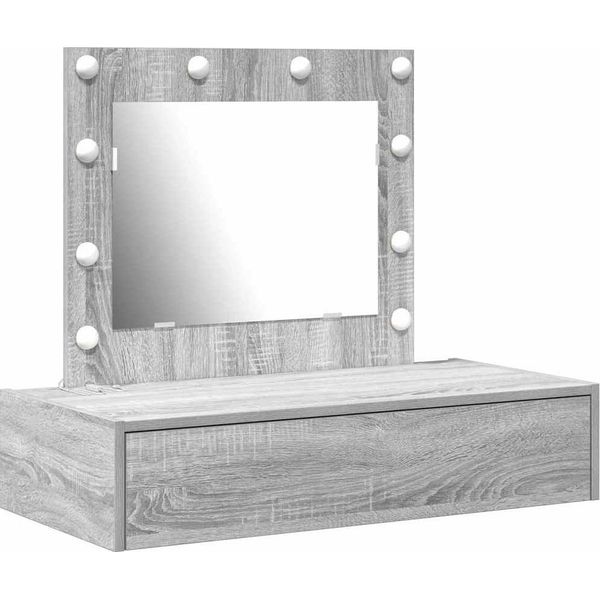 Syfax™ Tavolo Da Trucco Grigio 83 X 40 X 70 Cm Legno Multistrato-image