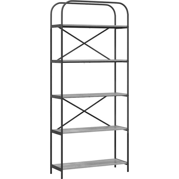 Syfax™ Libreria Grigio Sonoma 80 X 30 X 183 Cm Legno Multistrato-image