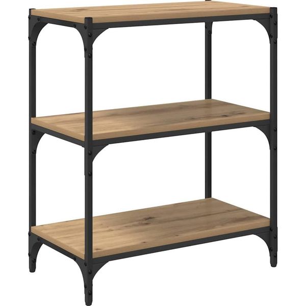 Syfax™ Armadio Per Libri Rovere Artigianale 60 X 33 X 70,5 Cm-image