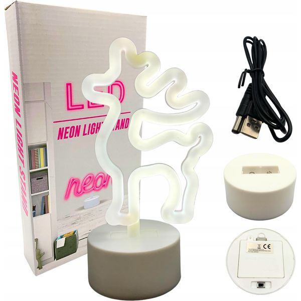 Decorazione Luminosa Natalizia Renna Al Neon Led Luce Notturna-image