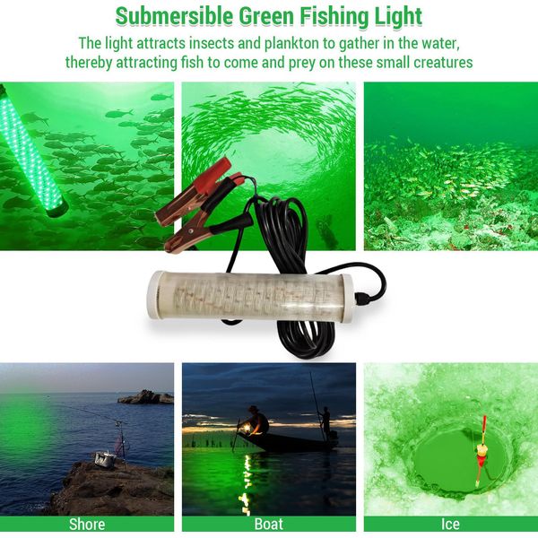 12V 120/150 Led Luce Pesca Subacquea Luce Ecoscandaglio-image