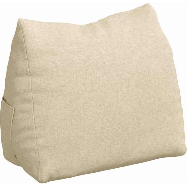 Vidaxl Cuscino Per Lo Schienale Crema 45 X 20 X 35 Cm In Tessuto-image