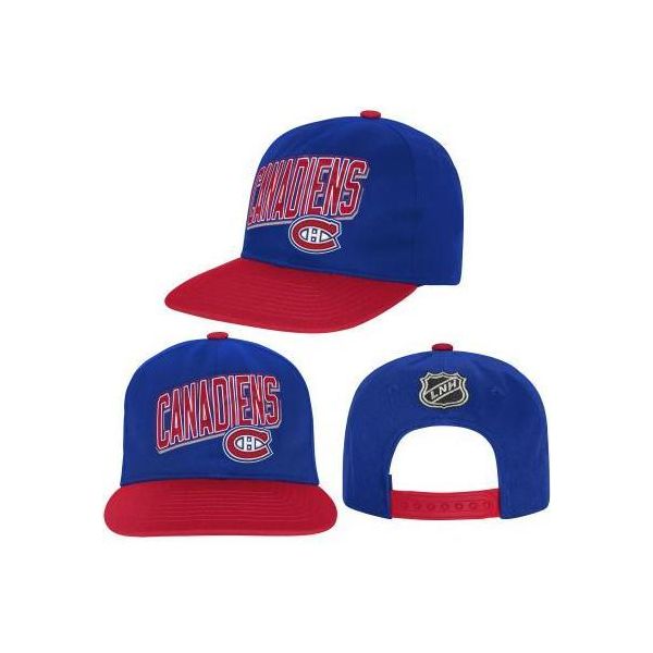 Outerstuff Essentials Cappellino Snapback Nhl Junior Deadstock, Montreal Canadiens, Taglia Unica-image