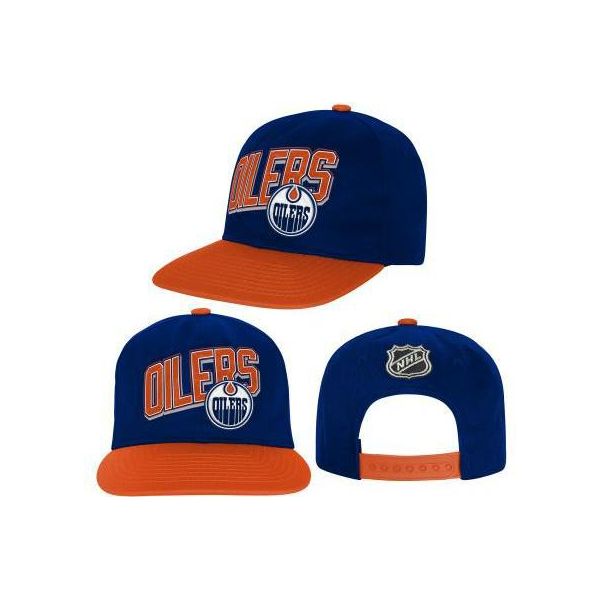 Outerstuff Essentials Cappellino Snapback Nhl Junior Deadstock, Edmonton Oilers, Taglia Unica-image